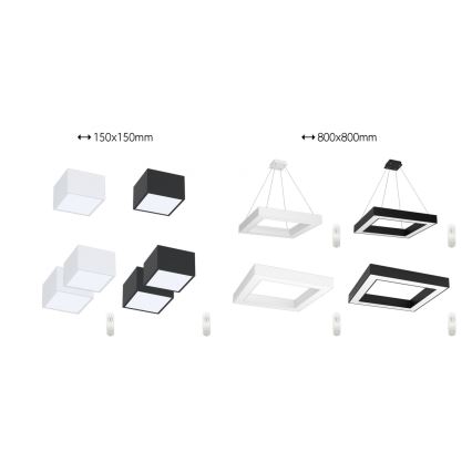 Immax NEO 07072L - 15 - Iluminação LED com regulação CANTO LED/12W/230V branca Tuya