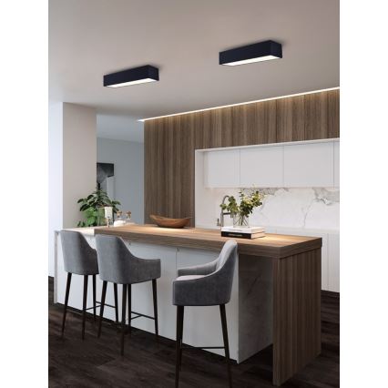 Immax NEO 07074-60 - Iluminação de teto LED com regulação CANTO LED/34W/230V preto Tuya + controlo remoto
