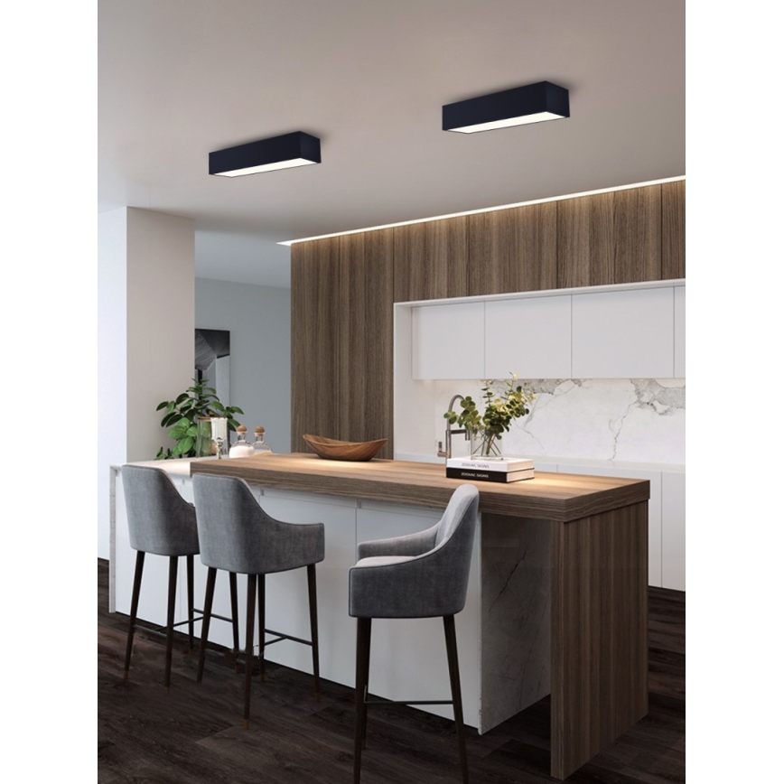 Immax NEO 07074-60 - Iluminação de teto LED com regulação CANTO LED/34W/230V preto Tuya + controlo remoto