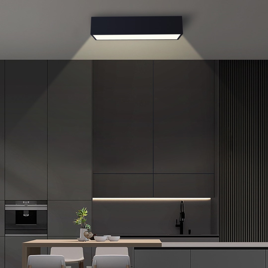 Immax NEO 07074-60 - Iluminação de teto LED com regulação CANTO LED/34W/230V preto Tuya + controlo remoto