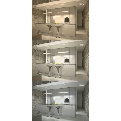 Immax NEO 07076L - Candelabro suspenso LED com regulação LISTON LED/18W/100-240V Tuya