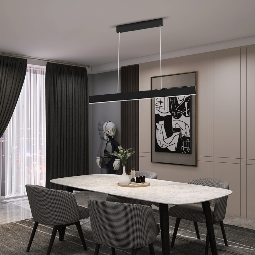 Immax NEO 07076L - Candelabro suspenso LED com regulação LISTON LED/18W/100-240V Tuya