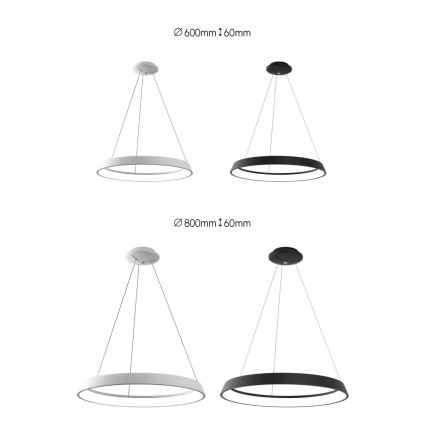 Immax NEO 07079L - Candelabro suspenso LED com regulação LIMITADO LED/39W/230V 60 cm+CR Tuya