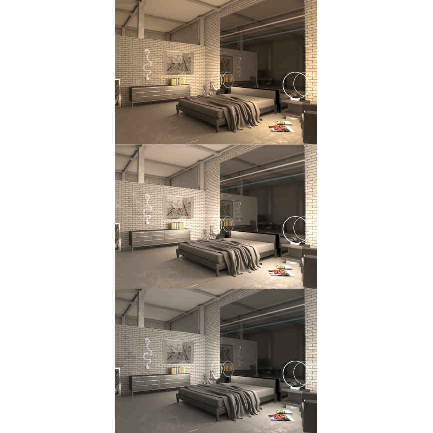 Immax NEO 07081L-B - Iluminação de parede LED com regulação CARAVANA LED/35W/230V Tuya + controlo remoto