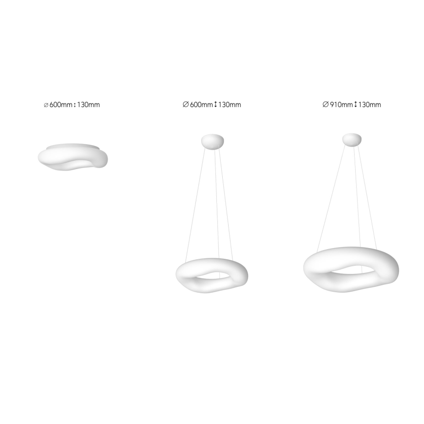 Immax NEO 07101L - Candelabro suspenso LED com regulação PULPO LED/60W/230V 91 cm + CR Tuya
