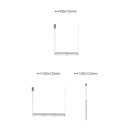 Immax NEO 07102L - Candelabro suspenso LED com regulação BAMBOOS LED/30W/230V 90 + CR Tuya