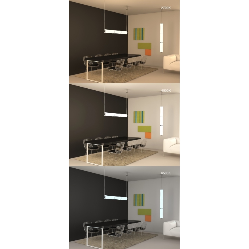 Immax NEO 07102L - Candelabro suspenso LED com regulação BAMBOOS LED/30W/230V 90 + CR Tuya
