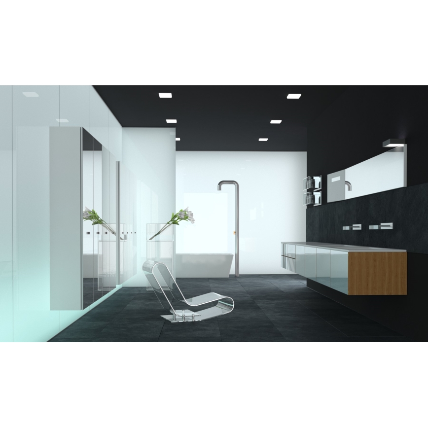 Immax NEO 07110K - Iluminação embutida de casa de banho LED com regulação PRACTICO LED/24W/230V Tuya