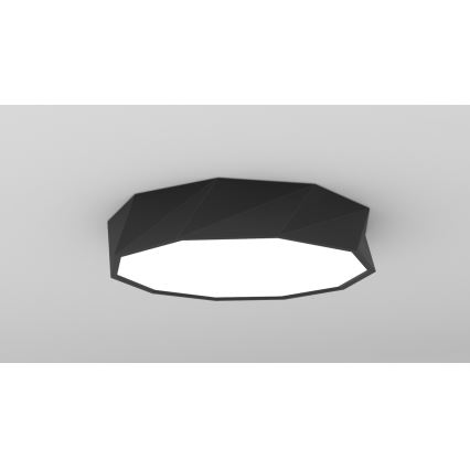 Immax NEO 07130-B60 - LED SMART Iluminação de teto com regulação DIAMANTE preto LED/43W/230V + controlo remoto 60cm Tuya ZigBee