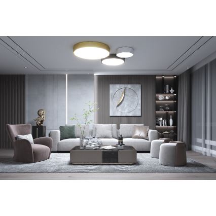 Immax NEO 07130-B60 - LED SMART Iluminação de teto com regulação DIAMANTE preto LED/43W/230V + controlo remoto 60cm Tuya ZigBee