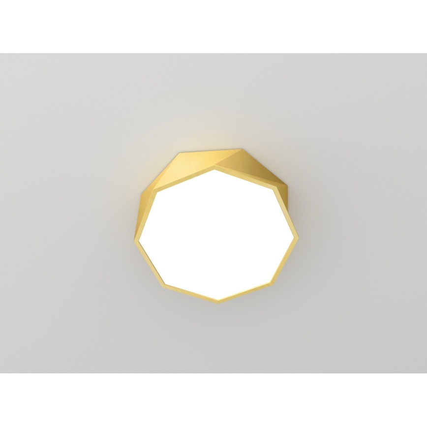 Immax NEO 07132-G40 - Iluminação de teto LED com regulação SMART DIAMANTE LED/31W/230V dourada 40 cm + CR Tuya ZigBee