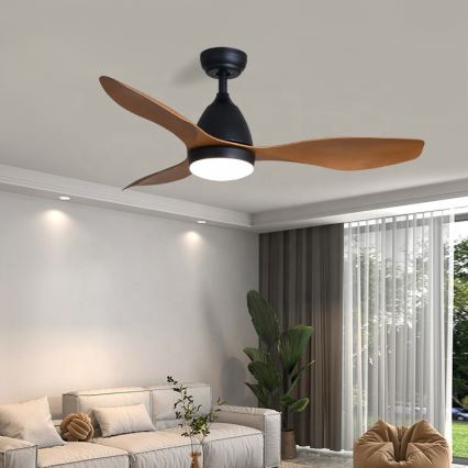 Immax NEO 07141-B - Ventoinha de teto LED NEO LITE FRESCO LED/18W/230V Tuya Wi-Fi preto/castanho + comando