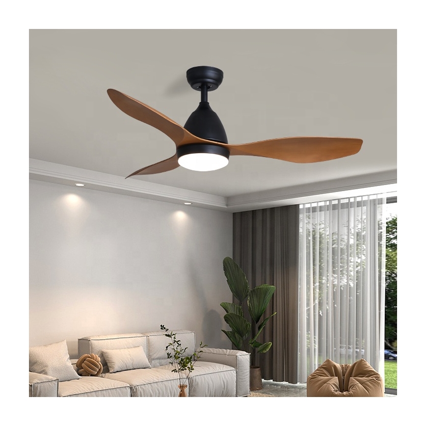 Immax NEO 07141-B - Ventoinha de teto LED NEO LITE FRESCO LED/18W/230V Tuya Wi-Fi preto/castanho + comando