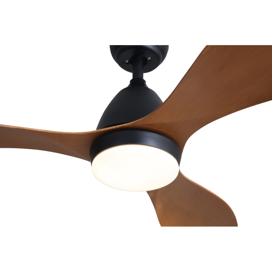 Immax NEO 07141-B - Ventoinha de teto LED NEO LITE FRESCO LED/18W/230V Tuya Wi-Fi preto/castanho + comando
