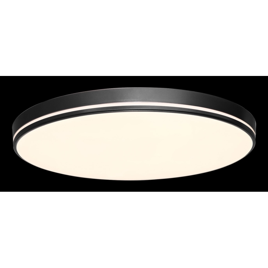 Immax NEO 07148-B40 - Iluminação de teto LED com regulação NEO LITE AREAS LED/24W/230V Tuya Wi-Fi preta + controlo remoto