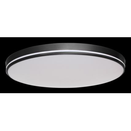 Immax NEO 07148-B40 - Iluminação de teto LED com regulação NEO LITE AREAS LED/24W/230V Tuya Wi-Fi preta + controlo remoto