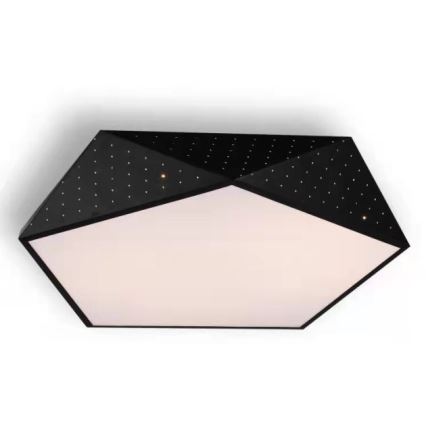 Immax NEO 07151-B40 - Iluminação de teto LED com regulação BRILIANT LED/20W/230V Wi-Fi Tuya preta + controlo remoto