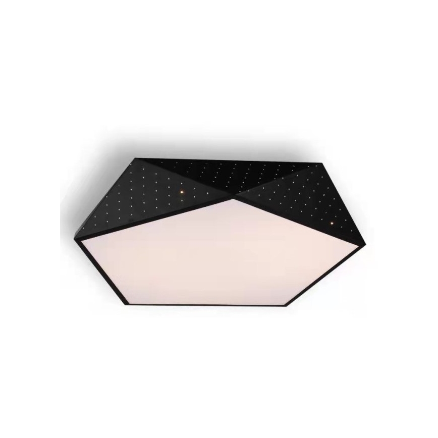 Immax NEO 07151-B40 - Iluminação de teto LED com regulação BRILIANT LED/20W/230V Wi-Fi Tuya preta + controlo remoto