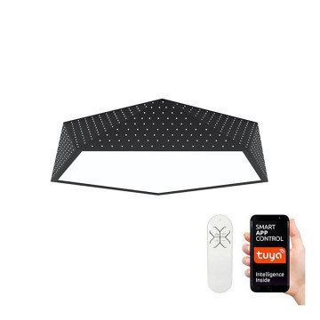 Immax NEO 07151-B60 - Iluminação de teto LED com regulação BRILIANT LED/45W/230V Wi-Fi Tuya preta + controlo remoto