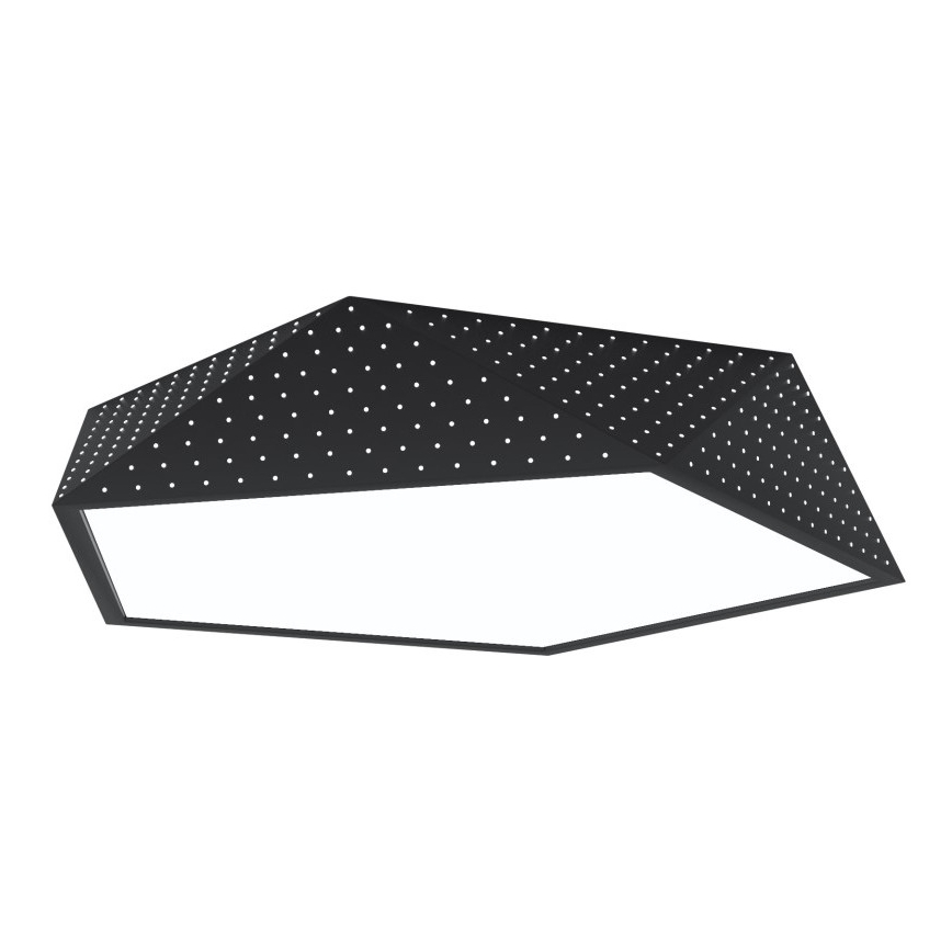 Immax NEO 07151-B60 - Iluminação de teto LED com regulação BRILIANT LED/45W/230V Wi-Fi Tuya preta + controlo remoto