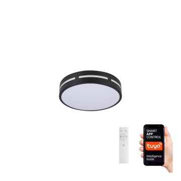 Immax NEO 07152-B30 - Iluminação de teto LED com regulação NEO LITE PERFECTO LED/24W/230V Wi-Fi Tuya preto + controlo remoto