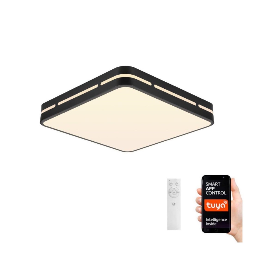 Immax NEO 07154-B42 - Iluminação de teto LED com regulação NEO LITE PERFECTO LED/48W/230V Wi-Fi Tuya preta + controlo remoto