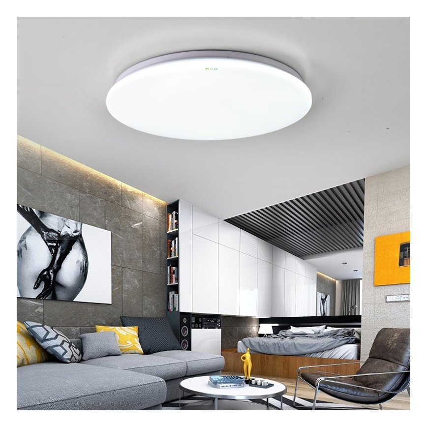 Immax NEO 07156-38 - Iluminação de teto LED regulável ANCORA LED/24W/230V 2700-6500K Wi-Fi + comando Tuya