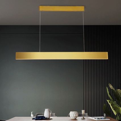 Immax NEO 07157-G120X - LED RGB+CCTW Candelabro suspenso com regulação MILANO LED/40W/230V Tuya dourada