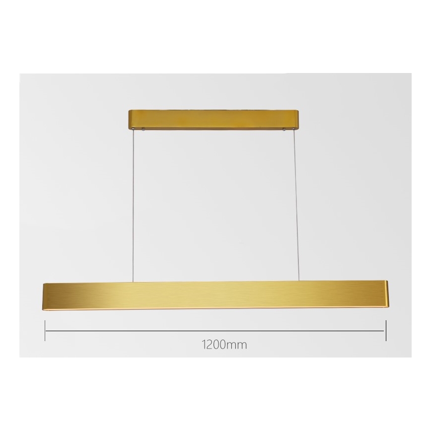 Immax NEO 07157-G120X - LED RGB+CCTW Candelabro suspenso com regulação MILANO LED/40W/230V Tuya dourada