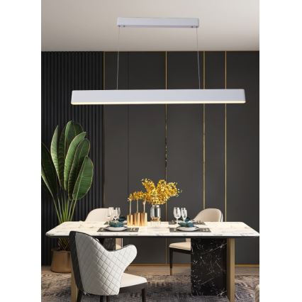 Immax NEO 07157-W120X - LED RGB+CCT Candelabro suspenso com regulação MILANO LED/40W/230V Tuya branco