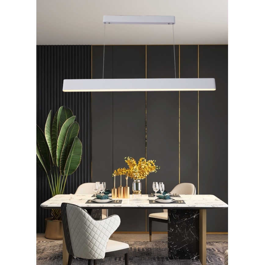 Immax NEO 07157-W120X - LED RGB+CCT Candelabro suspenso com regulação MILANO LED/40W/230V Tuya branco
