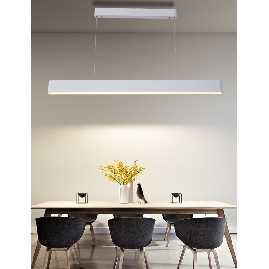 Immax NEO 07157-W120X - LED RGB+CCT Candelabro suspenso com regulação MILANO LED/40W/230V Tuya branco