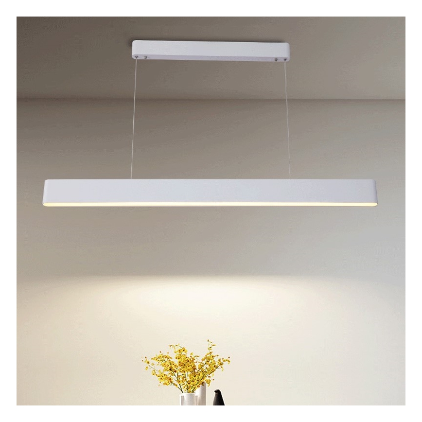 Immax NEO 07157-W120X - LED RGB+CCT Candelabro suspenso com regulação MILANO LED/40W/230V Tuya branco