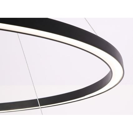 Immax NEO 07158-B80-60 - Candelabro suspenso LED com regulação FINO LED/93W/230V Tuya preto + controlo remoto