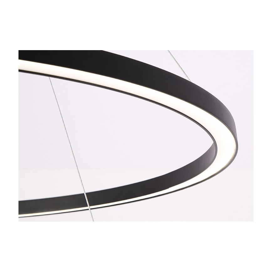 Immax NEO 07158-B80-60 - Candelabro suspenso LED com regulação FINO LED/93W/230V Tuya preto + controlo remoto