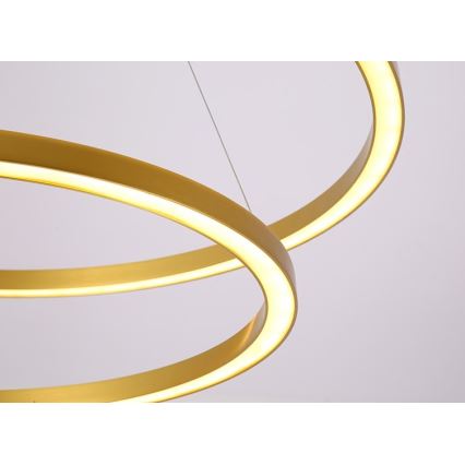 Immax NEO 07159-G80-60 - Candelabro suspenso LED com regulação FINO LED/93W/230V Tuya dourado + controlo remoto