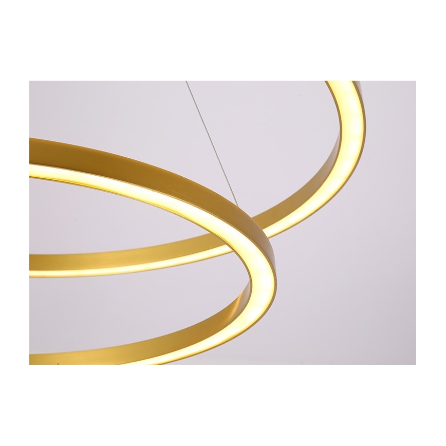 Immax NEO 07159-G80-60 - Candelabro suspenso LED com regulação FINO LED/93W/230V Tuya dourado + controlo remoto