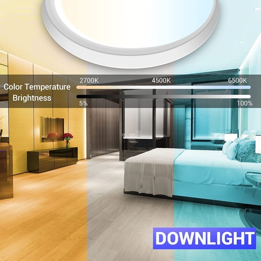 Immax NEO 07164-40 - LED RGB+CCT Iluminação de teto com regulação NEO LITE TUDO LED/50W/230V Wi-Fi Tuya +remote controlo