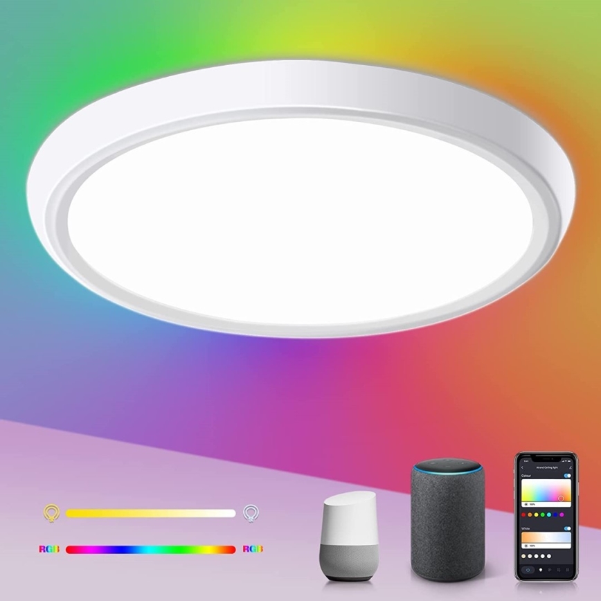 Immax NEO 07164-40 - LED RGB+CCT Iluminação de teto com regulação NEO LITE TUDO LED/50W/230V Wi-Fi Tuya +remote controlo