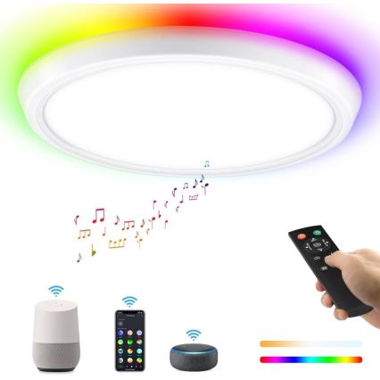 Immax NEO 07164-40 - LED RGB+CCT Iluminação de teto com regulação NEO LITE TUDO LED/50W/230V Wi-Fi Tuya +remote controlo