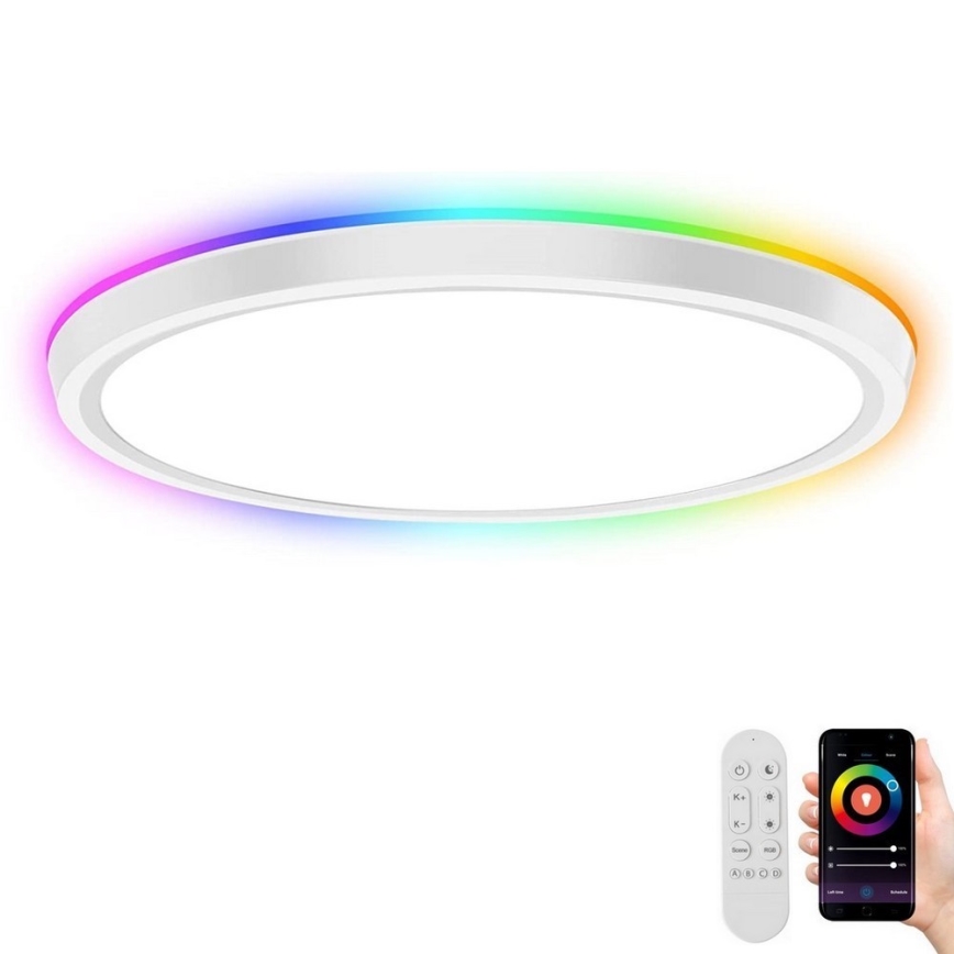 Immax NEO 07164-40 - LED RGB+CCT Iluminação de teto com regulação NEO LITE TUDO LED/50W/230V Wi-Fi Tuya +remote controlo