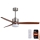 Immax NEO 07165-S - Ventoinha de teto LED ELEGANTE LED/18W/230V carvalho Wi-Fi Tuya + comando