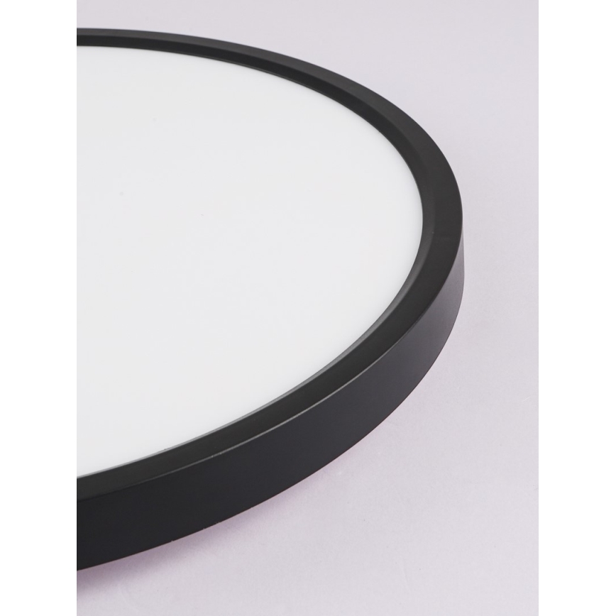 Immax NEO 07166-B40 - LED RGB+CCT Iluminação de teto com regulação NEO LITE TUDO LED/50W/230V Wi-Fi Tuya preto + controlo remoto