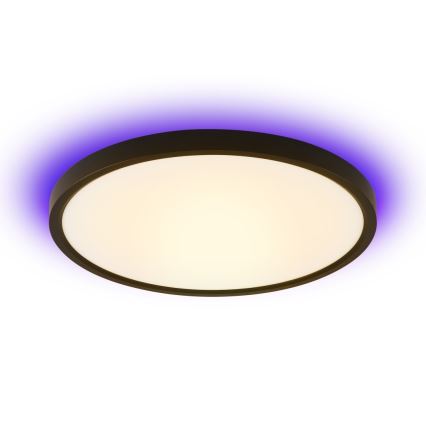 Immax NEO 07166-B40 - LED RGB+CCT Iluminação de teto com regulação NEO LITE TUDO LED/50W/230V Wi-Fi Tuya preto + controlo remoto