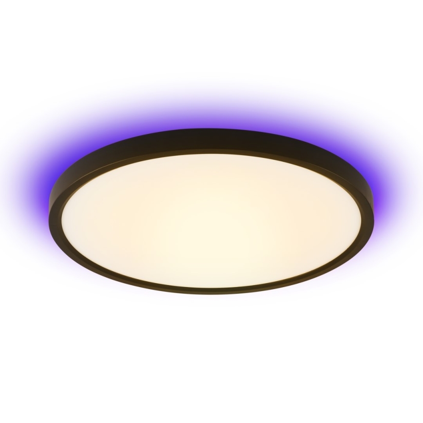 Immax NEO 07166-B40 - LED RGB+CCT Iluminação de teto com regulação NEO LITE TUDO LED/50W/230V Wi-Fi Tuya preto + controlo remoto