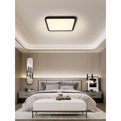 Immax NEO 07167-B40 - LED RGB+CCT Iluminação de teto com regulação NEO LITE TUDO LED/50W/230V Wi-Fi Tuya preto + controlo remoto