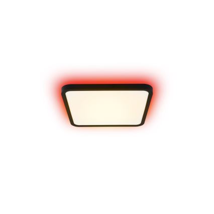 Immax NEO 07167-B40 - LED RGB+CCT Iluminação de teto com regulação NEO LITE TUDO LED/50W/230V Wi-Fi Tuya preto + controlo remoto