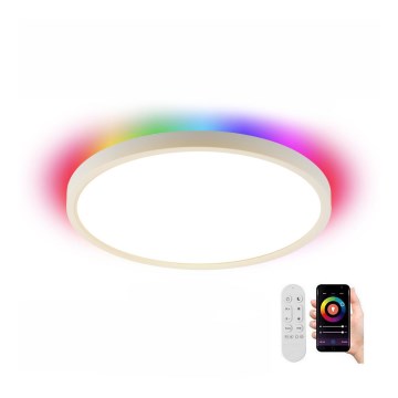 Immax NEO 07169-W60 - Iluminação de teto LED RGB+CCT com regulação NEO LITE TUDO 65W/230V 2700-6500K Wi-Fi Tuya + comando branco