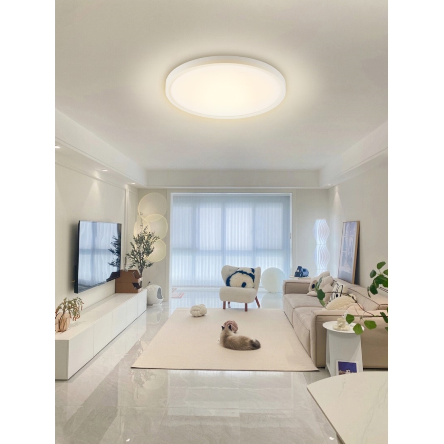 Immax NEO 07169-W60 - Iluminação de teto LED RGB+CCT com regulação NEO LITE TUDO 65W/230V 2700-6500K Wi-Fi Tuya + comando branco