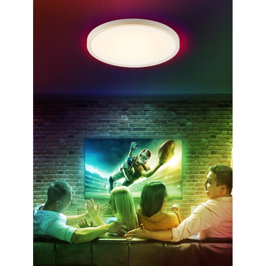 Immax NEO 07169-W60 - Iluminação de teto LED RGB+CCT com regulação NEO LITE TUDO 65W/230V 2700-6500K Wi-Fi Tuya + comando branco